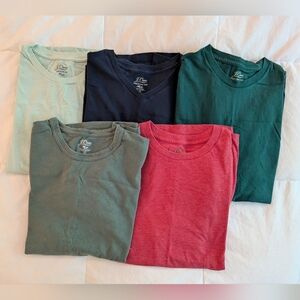 Lot Of 5 Men's JCrew Tshirts - Multicolor Size S